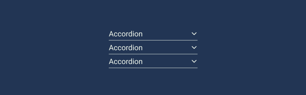 accordion web development